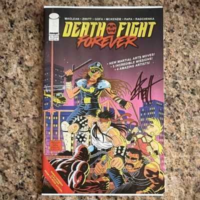  SIGNED SET Death Fight Forever #1 CVR A+B Signed by ALEXIS Ziritt. Both NM