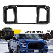 Fit Ford F150 2015 2016-19 2020 Carbon Fiber Rear Air Vent Outlet Cover Trim EXC