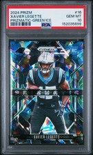 2024 PANINI PRIZM PRIZMATIC GREEN ICE #16 XAVIER LEGETTE ROOKIE RC PSA 10