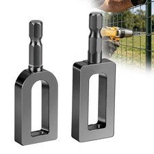 2PCS Chain Link Fence Wire Twisting Tool Drill Attachment 1/4" Hex Wire Knotter