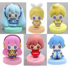 Set of 6 Hatsune Miku Trading Rubber Figures