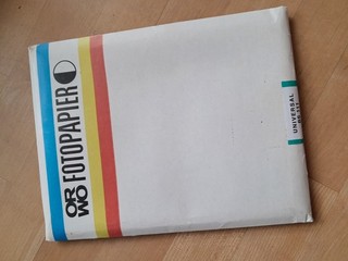 ORWO Fotopapier Universal BS 111 Vergrößerungspapier weiß glänzend kartonstark
