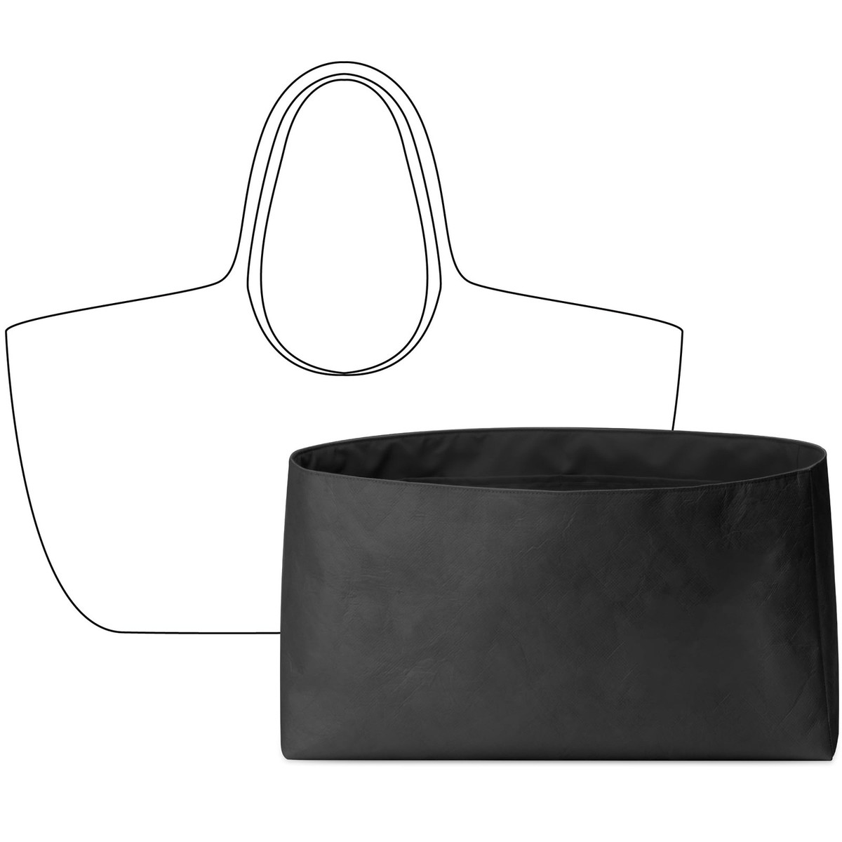 Tote Bag Organizer Insert for Dragon Diffusion Nantucket Big 8822