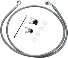 DRAG SPECIALTIES 660313-4 Brake Line - Front - +4" - Stainless Steel - XL