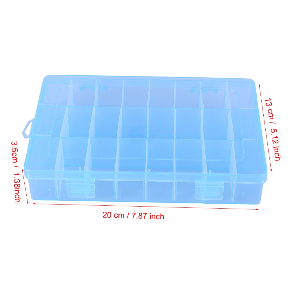 24 Grids Plastic Storage Box For Jewelry Organization Recommended