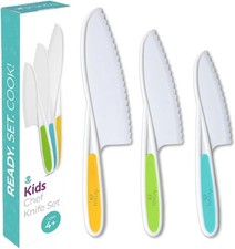 Jr Kid Safe Knife Set for Real Cooking Toddler Kitchen Knives Montessori
