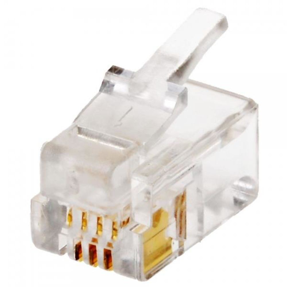 Вертолетный модуль Stecker 4P4C, RJ10, VPE 100 Stück