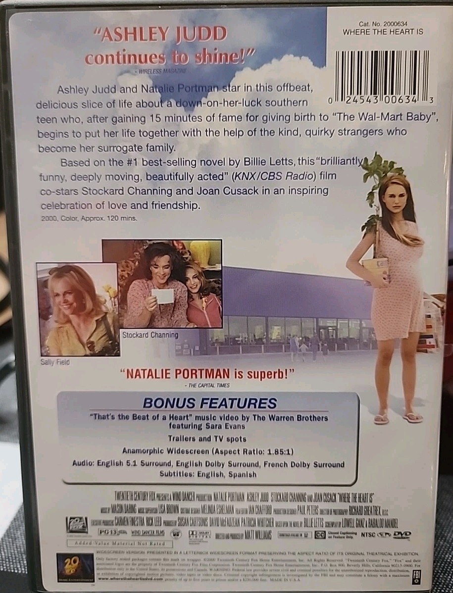 Where the Heart Is (DVD, 2000)