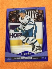 Fabian Zetterlund 2024-25 O-Pee-Chee OPC #46 BLUE PARALLEL - San Jose Sharks