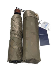 BURBERRY Folding Umbrella Olive Khaki 24" Shadow Horse Carbon Fiber Frame w/ Tag