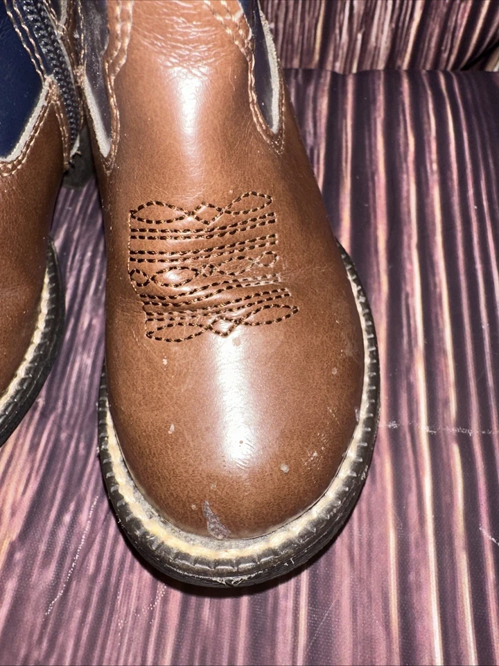 roper boots infant baby Size 5 Cowboy Super Cute Stars - Image 3 of 4