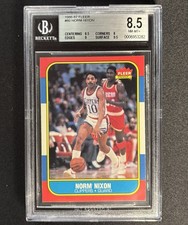 1986-87 Fleer #80 Norm Nixon BGS 8.5 w/ Subgrades (8.5, 8, 9, 9.5)