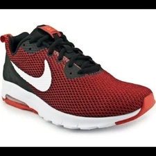 Nike Air Max Motion AA0544-001 LW Red Black Sneaker Athletic Shoe Size 10