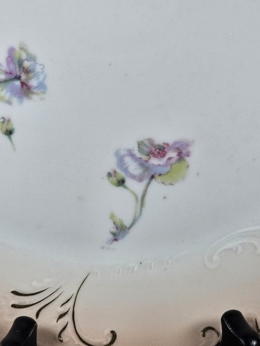 11" AUSTRIA FLORAL PLATE / PLATTER - Picture 7 of 12