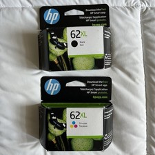 Genuine HP 62 XL Blk  Tri-Color Tricolore Ink Cartridges 8/2026