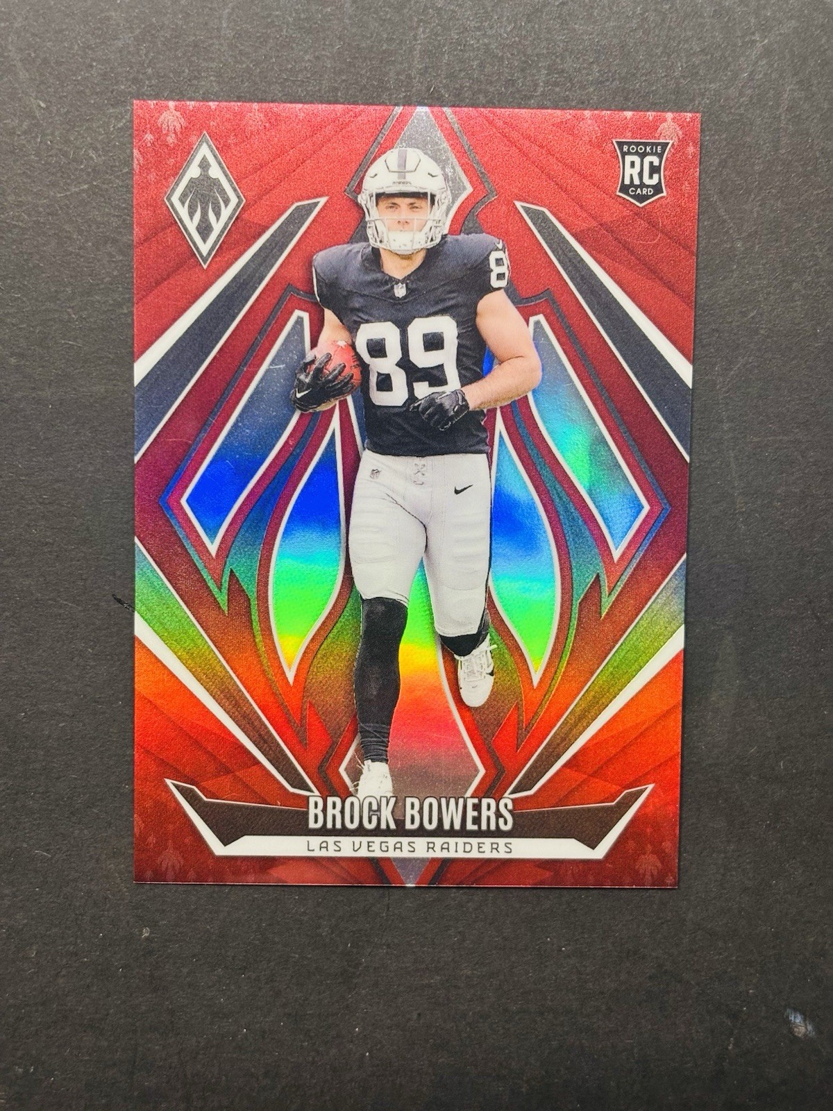 2024 Phoenix football Brock Bowers #165 RED 62/99- Raiders