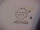 5 5/8" WEDGEWOOD ASHTRAY / BARLASTON OF ETRURIA / EMBOSSED QUEENS WARE / ENGLAND — photo 3