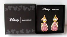 Disney BaubleBar Daisy Duck Storybook Princess Earrings Crystals & Pink Glitter