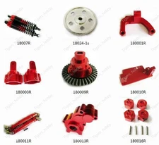 Aluminum alloy metal Upgraded Parts For 1:10 HSP 94180 Rc Car Red DIY RGT 18000