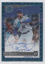 2020 Panini Donruss Optic Teal Velocity Prizm 19/35 TJ Zeuch #RRS-TZ Auto 1b8