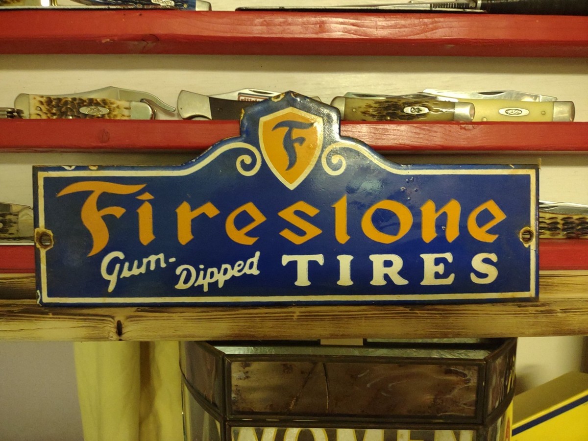 サイトでは販売し Firestone ヴィンテージ看板 1964年製 特大サイズ 