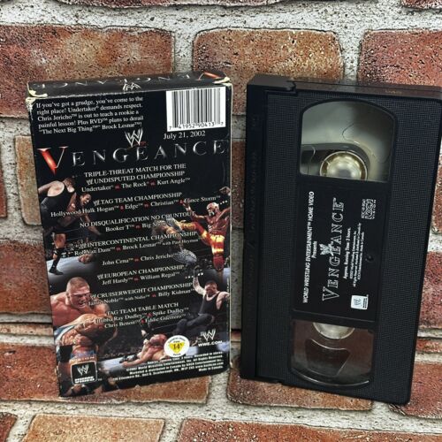 Vengeance 2002 WWE WWF VHS VCR Video Tape Used RARE Koch Release HTF - Picture 2 of 3