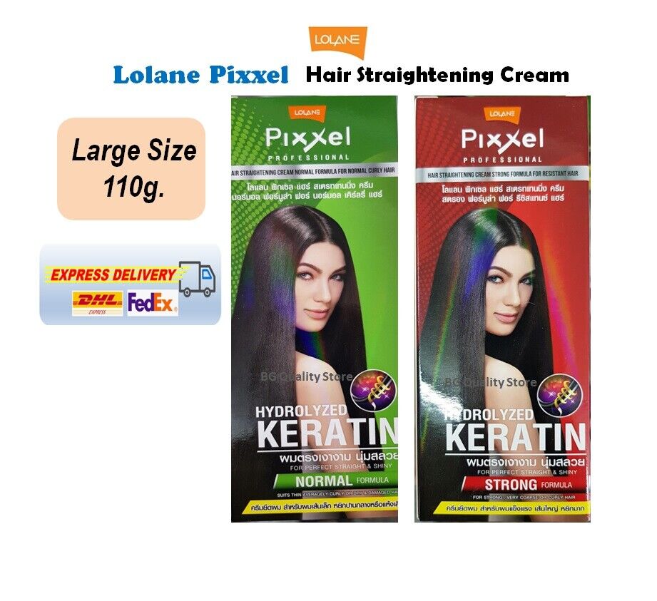 2X LOLANE PIXXEL Permanent Hair Straightening Straightener Cream Large Size  110g | eBay