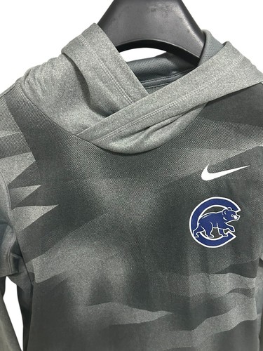 Nike Dri Fit MLB Chicago Cubs Hooded Sweatshirt YOUTH Size Large Gray - Picture 3 of 6