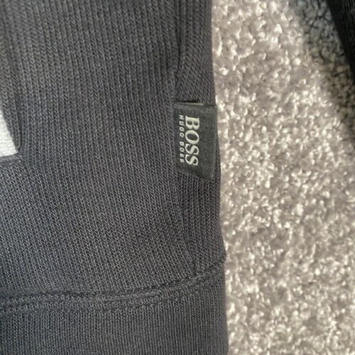 Hugo Boss Sweater Jacket Mens Medium Black Track Full Zip Mock Neck Athleisure - Picture 12 of 15