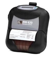 Zebra RW 420 Mobile Thermal Printer BLUETOOTH R4A and Charger