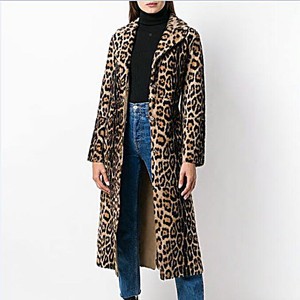 leopard maxi coat