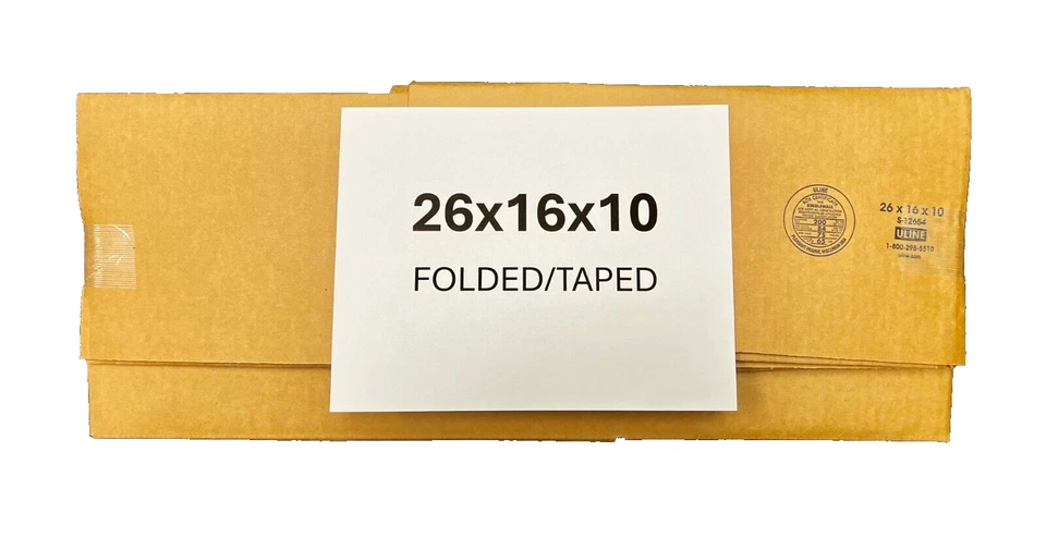 26" x 16" x 10" CARDBOARD BOX - 200 lb - SINGLE BOX - Image 3 of 4