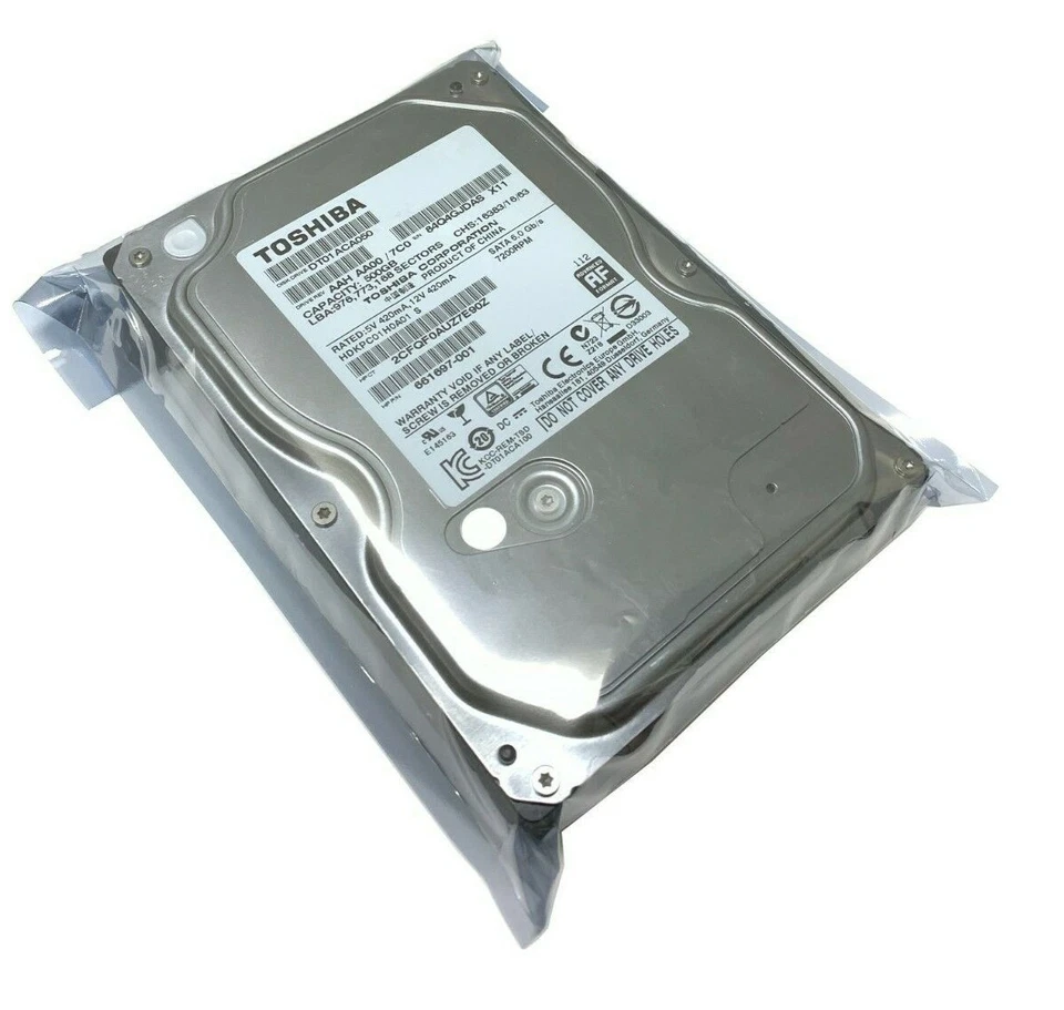 Toshiba DT01ACA050 500GB SATA III 6.0Gb/s Desktop Hard Drive PC DVR CAMERA - Image 2 of 3