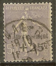 FRANCE STAMP TIMBRE N°276"C. A. VARIETE SANS POINT SUR I"OBLITERE TB