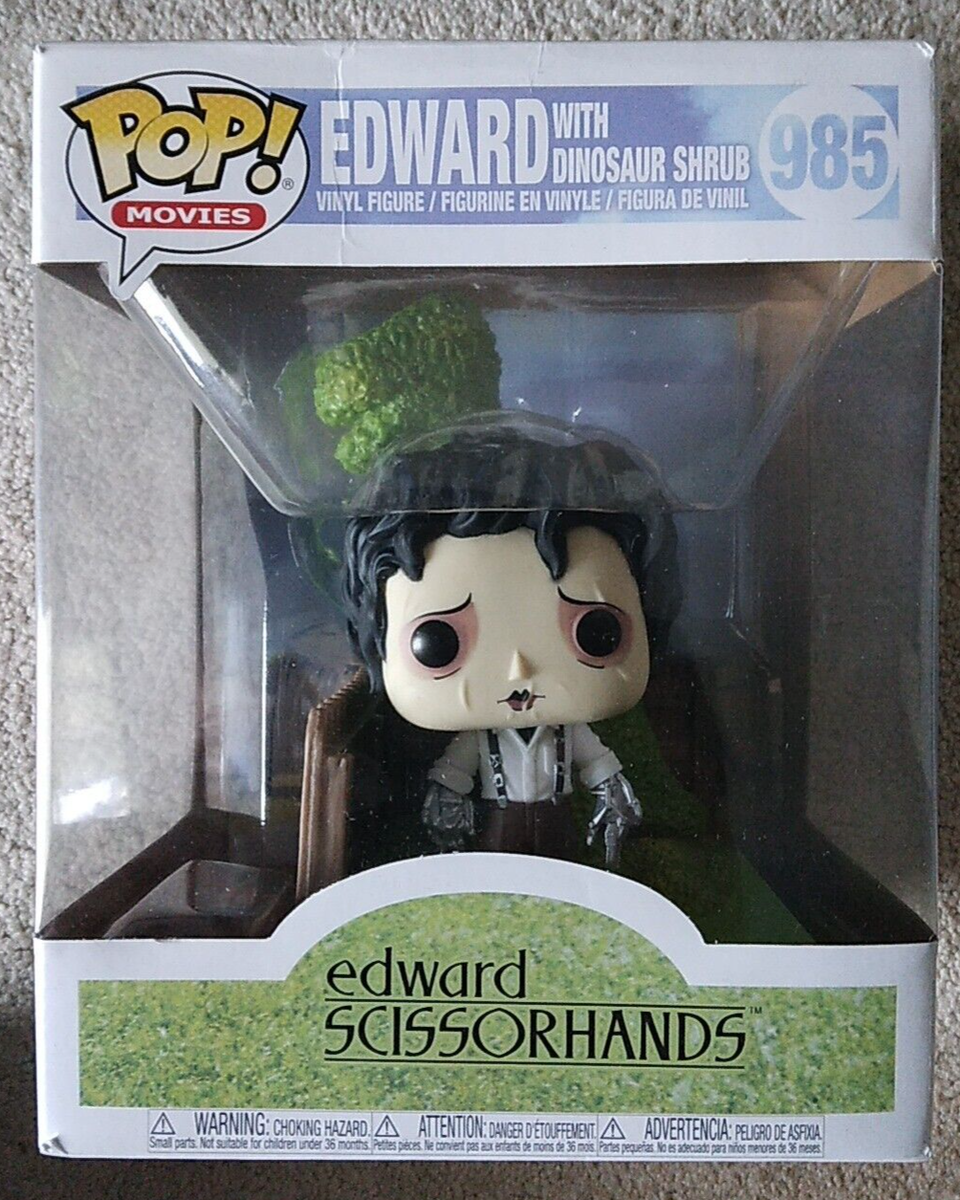 Funko POP! Movies: Edward Scissorhands w/Dinosaur Shrub #985 Vinyl