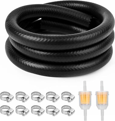 URAQT Benzinschlauch Kit 2 Meter Ø 8 mm Kraftstoffschlauch Ölschlauch langlebig