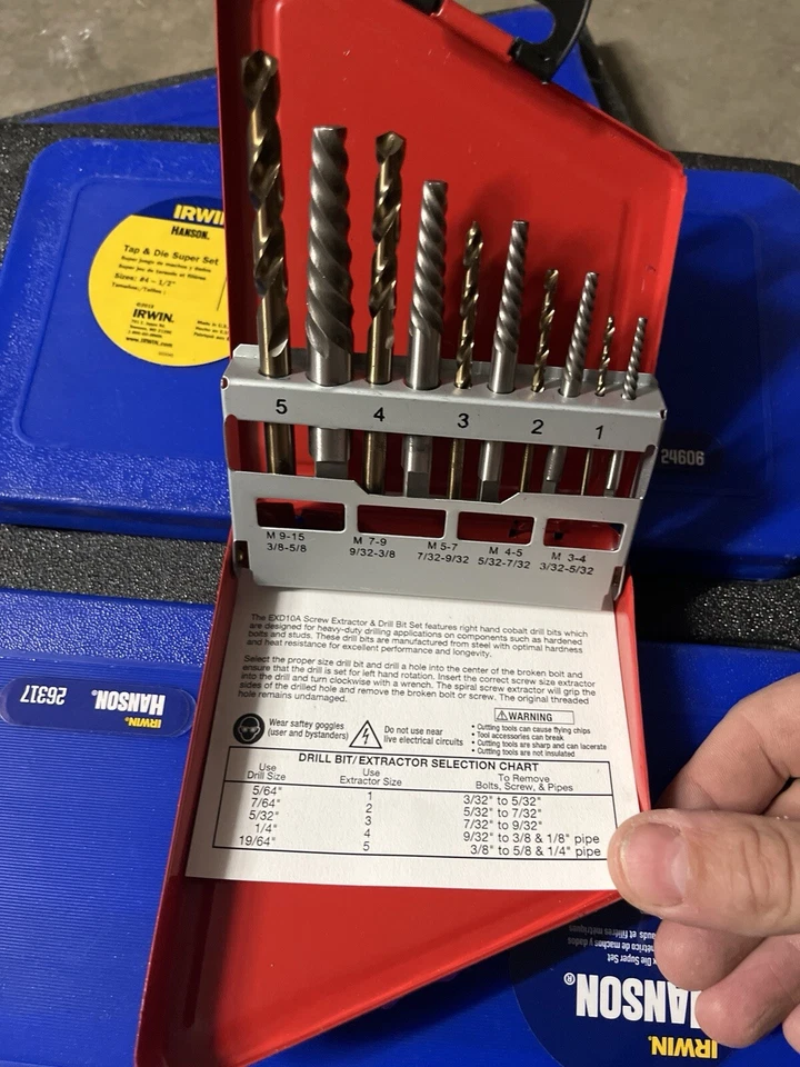 Blue Point/ Snap-on Tap And Die 套装 带易出和燃烧套件 — 第 3/3 张图片