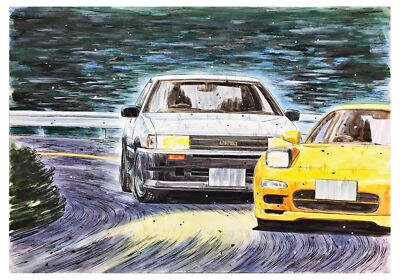 Fujimi 1/24 scale Initial D No.6 AE86 Levin Akiyama Plastic Model Kit ISD-6 NEU