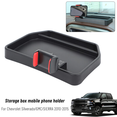 Dashboard Storage Tray Box Phone Holder Organizer For Chevy