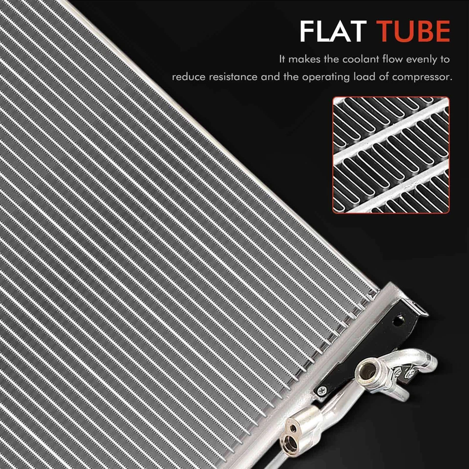 A/C Condenser w/ Bracket for Buick Riviera Olds Aurora 1995 1996 1997 1998 1999 - Image 3 of 4