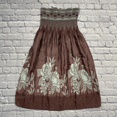 Anthropologie Lapis Skirt Convertible Dress One Size Maroon Fairy Grunge  *Read | eBay