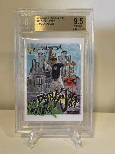 Topps Project 2020 Derek Jeter By King Saladeen Beckett BGS 9.5