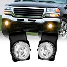 FOR 03-06 GMC SIERRA 1500/2500/3500 CLEAR LENS OE BUMPER DRIVING FOG LIGHT LAMP