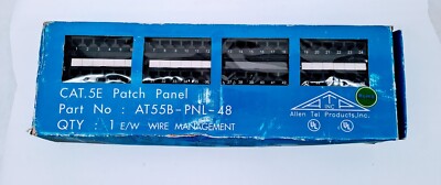 Allen Tel CAT.5E 48 Port Patch Panel (AT55B-PNL-48)