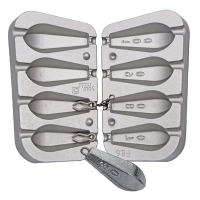 Gießform für Hexagonalbombe 70,80,90,100gm, Meer, Boot, Strand, Friedfisch, Angeln