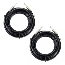 2PCS Professional 50 Feet 12 Gauge 1/4 Inch to 1/4 Inch Male Speaker Cables -...