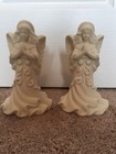 Partylite Set Of 2 Angel Of Lite Bisque Porcelain Taper Candleholders NWOB — photo 1