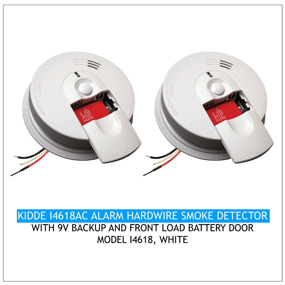 Kidde 21007588 120V AC wire-in Hush Smoke Alarm with Battery
