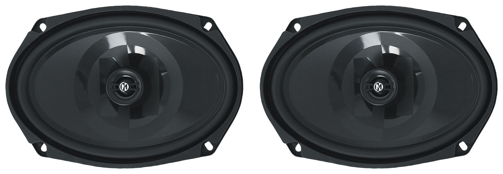 Пара тонких автомобильных динамиков Memphis Audio PRX69S 6x9 мощностью 120 Вт с неглубоким креплением Домашний динамик