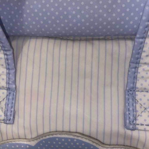 Vintage 90’s Baby Boom bottle/diaper bag Pastel Blue Lion Head Stripes cute! - Picture 3 of 20